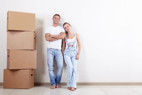 Man and van team helping with a local move in Cubitttown