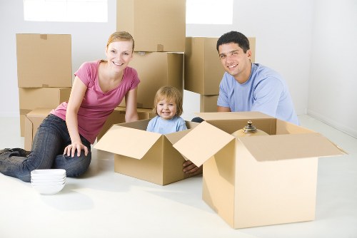 Removals van ready for a local move in Cubitttown