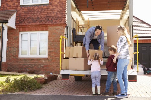 Removal team preparing a local house move in Cubitttown