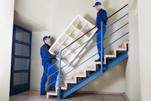 Commercial office relocation with careful equipment handling
