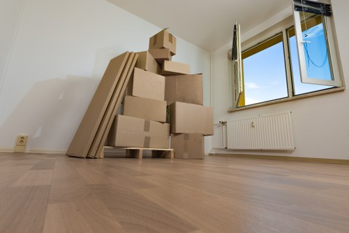 Professional movers preparing a home removal in Cubitttown